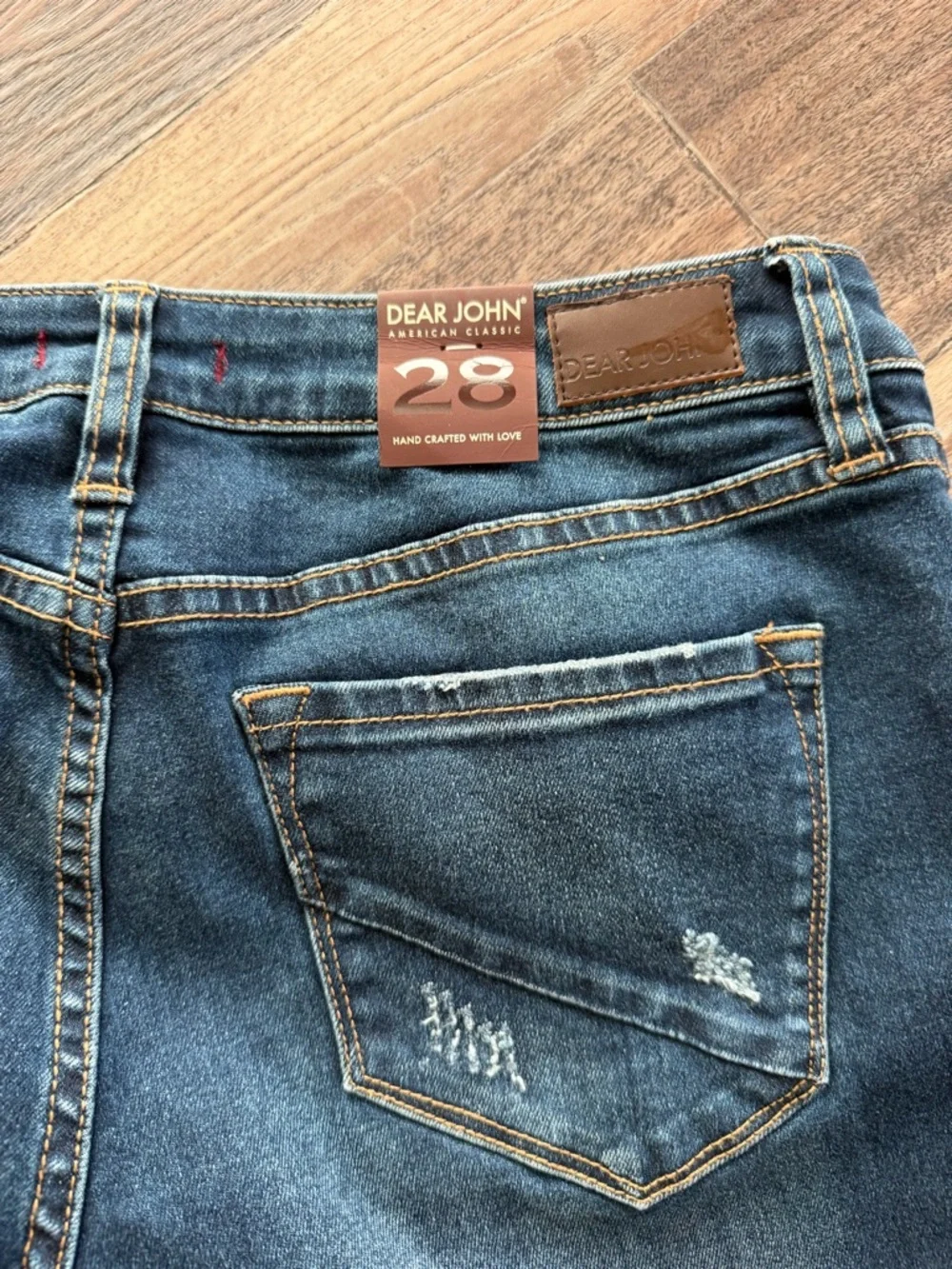 Dear John Blue Distressed Flare Dear John Jeans - Picture 3 of 5